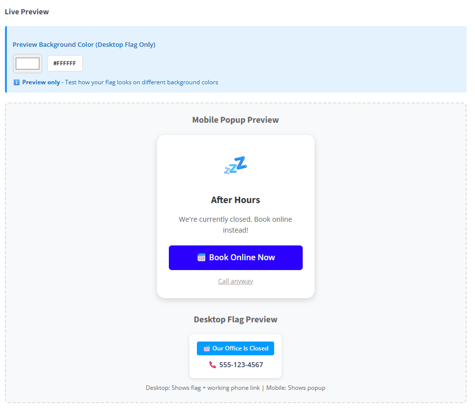 AI After-Hours Widget