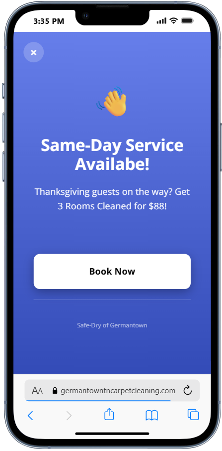 Mobile tap interception for moving